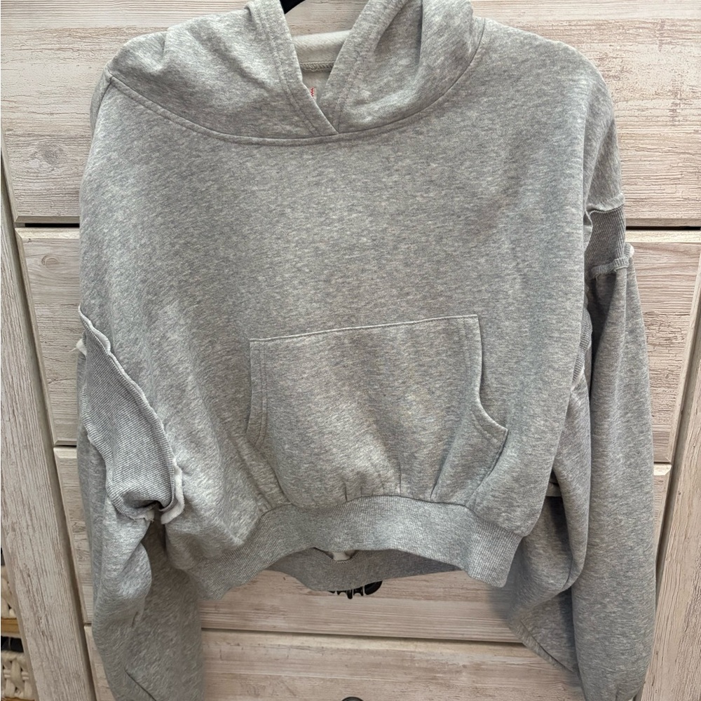 BDG Heather Gray Women's Cropped Hoodie
